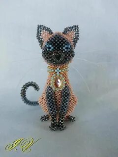 Как сделать котика из бисера
