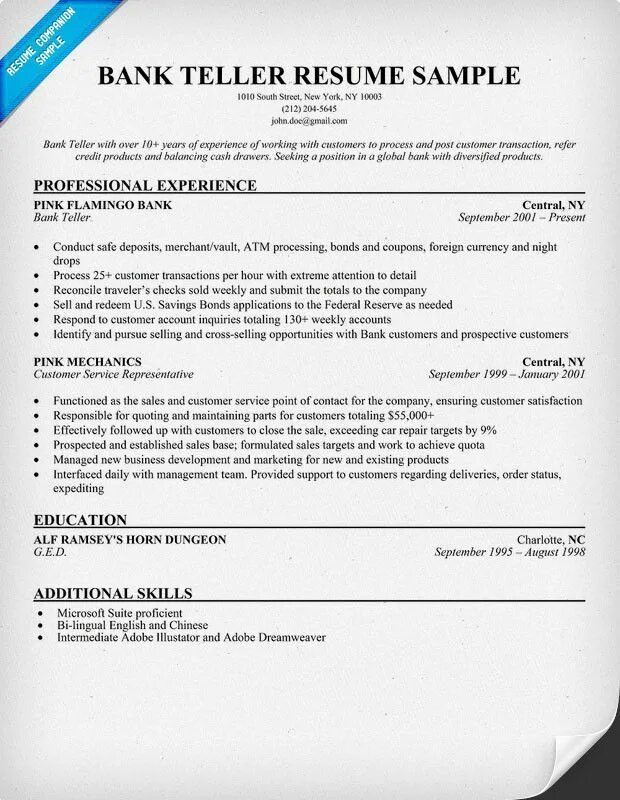 Bank Teller Resume. Sample CV for customer services in the Bank. Customer service Manager responsibilities Resume. Bank Teller Resume 2465516641451111. Existing product