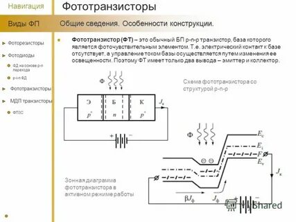 Фототранзистор принцип