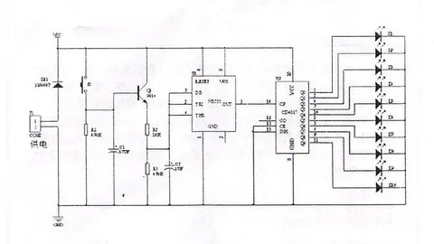 Бегущие огни на pic12f629 схема