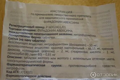 Фурадонин как принимать до еды