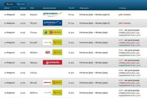 Рейс на ростов на дону сегодня