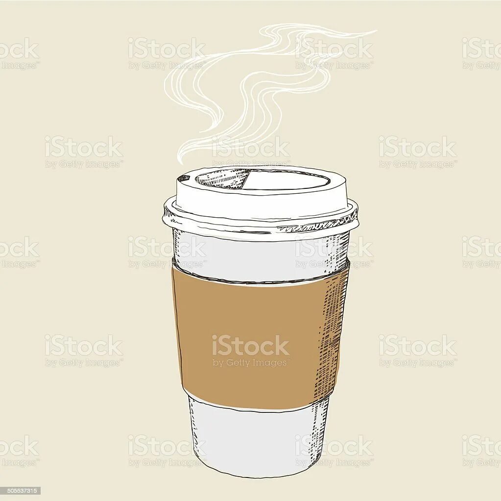 A cup of coffee to go