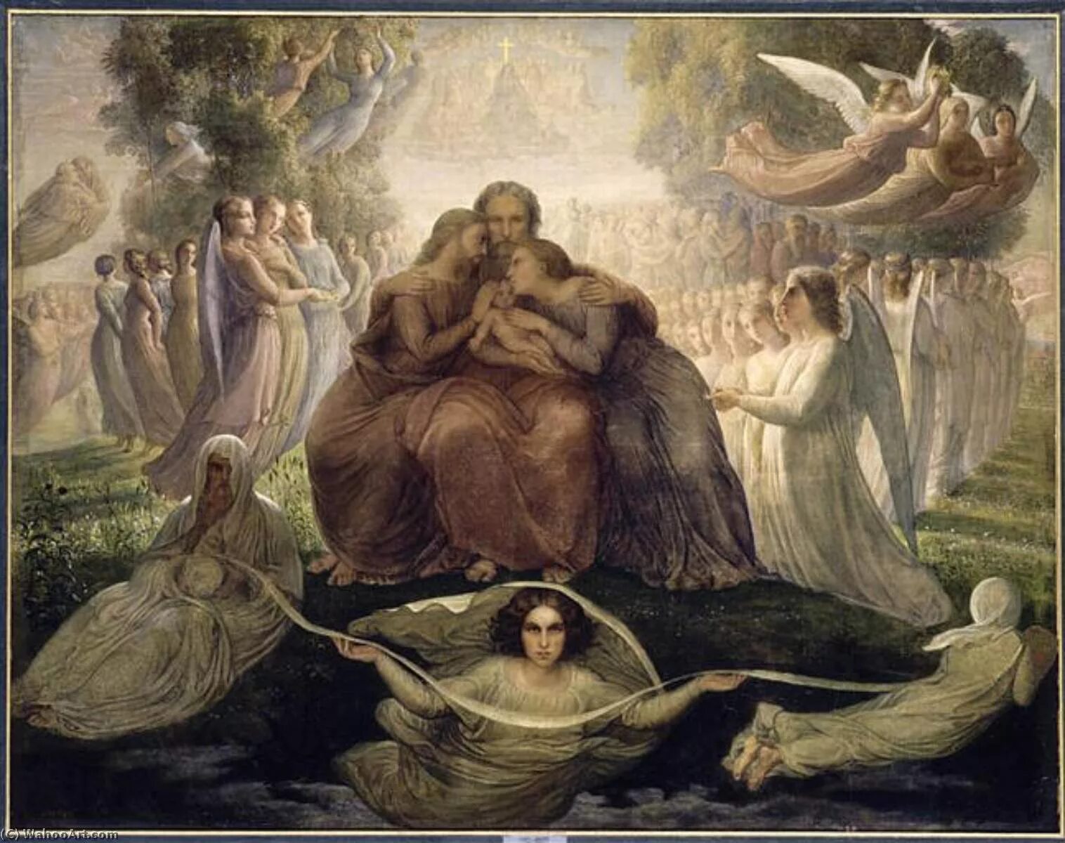 Произведения живописи. Художник Луи Жанмо. Louis Janmot (1814–1892). Луи Жанмо (Anne-François-Louis Janmot) художник.. Луи Жанмо (Louis Janmot, 1814 - 1892).