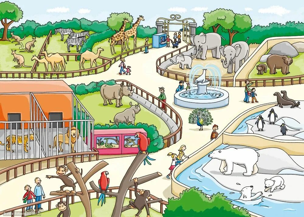 I can see in the park