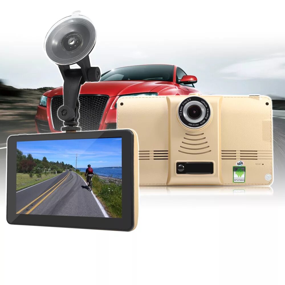 Регистратор android. 5 Inch DVR GPS Navigator зеркало. Авторегистратор 7дюймов. Видеорегистратор dealcoo t21, GPS, ГЛОНАСС.