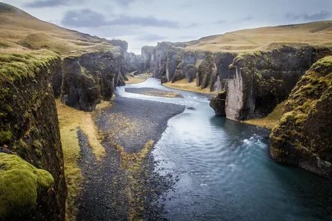 Каньон мулаглюфур Исландия.