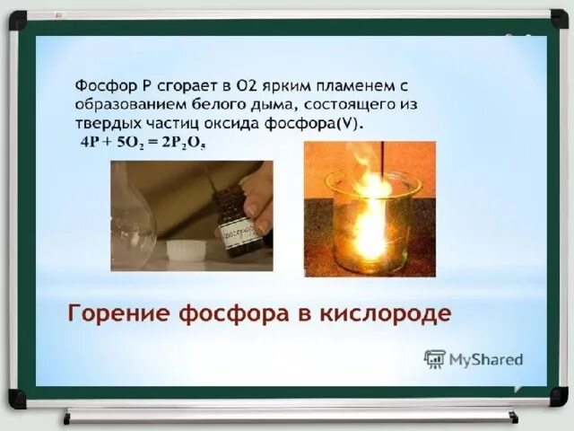 Кислород сгорает