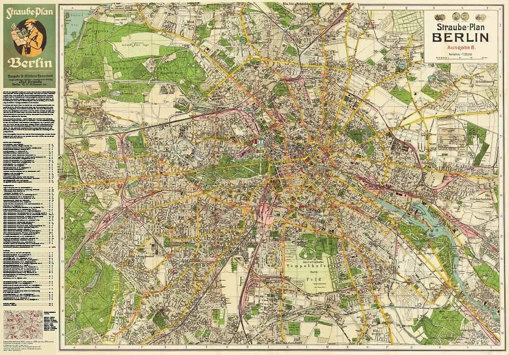 Берлин на атласе. Районы берлина на карте. Карта окрестностей берлина 1905 года. Берлин карта города. Карта центра берлина с достопримечательностями на немецком языке.