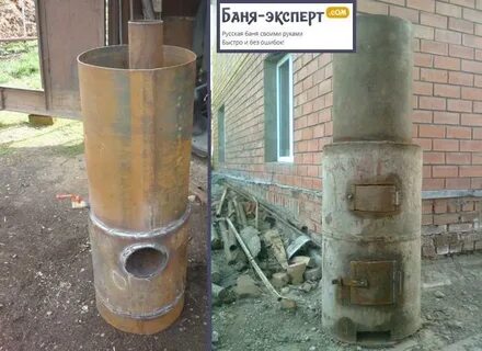 Баня из трубы своими руками