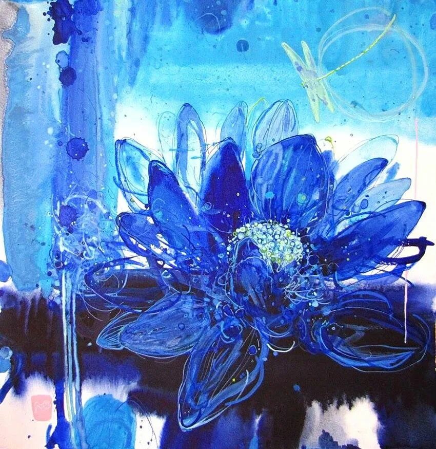 Творчество синий. Картина в синих тонах арт. Творения синяя. Синий цвет в искусстве. Мазки краски.