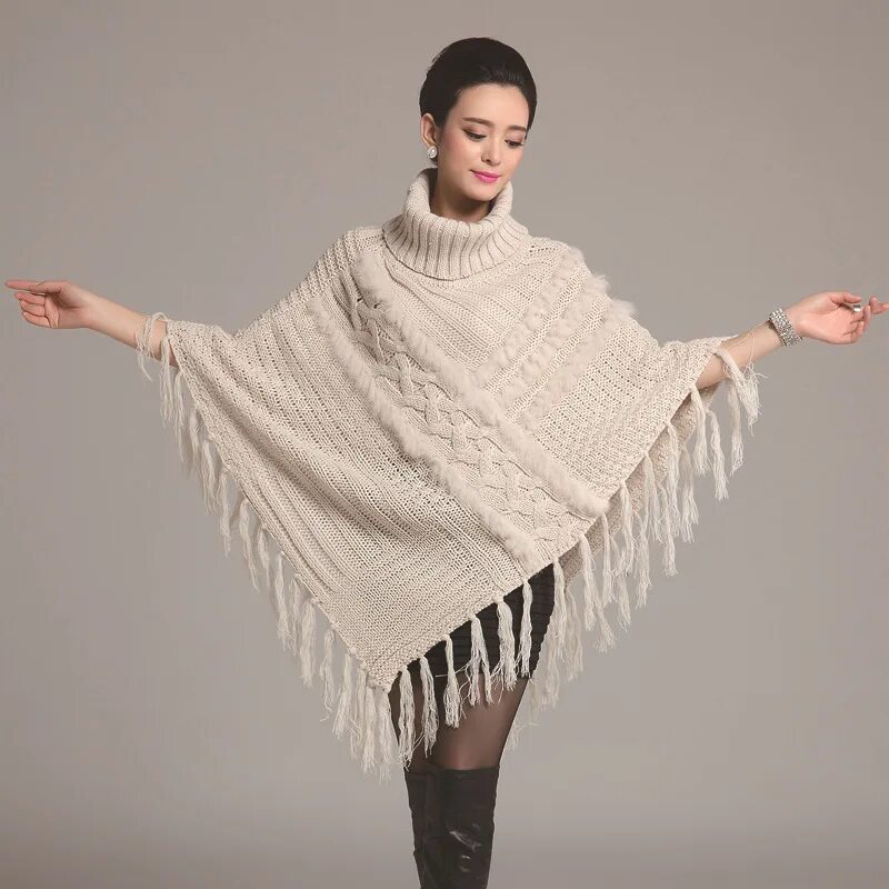 Сайт накидка. Пончо a2861009. Пончо a6152321. Пончо Knitted Poncho.