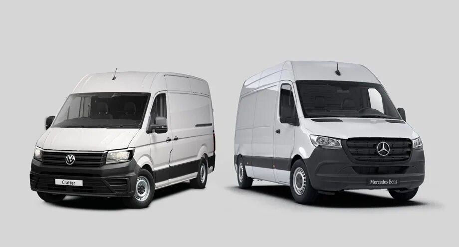 Mercedes sprinter, ford transit. Мерседес спринтер фольксваген крафтер. Фольксваген крафтер зеленый. Mercedes sprinter - wv crafter. Vw crafter для китайского рынка.