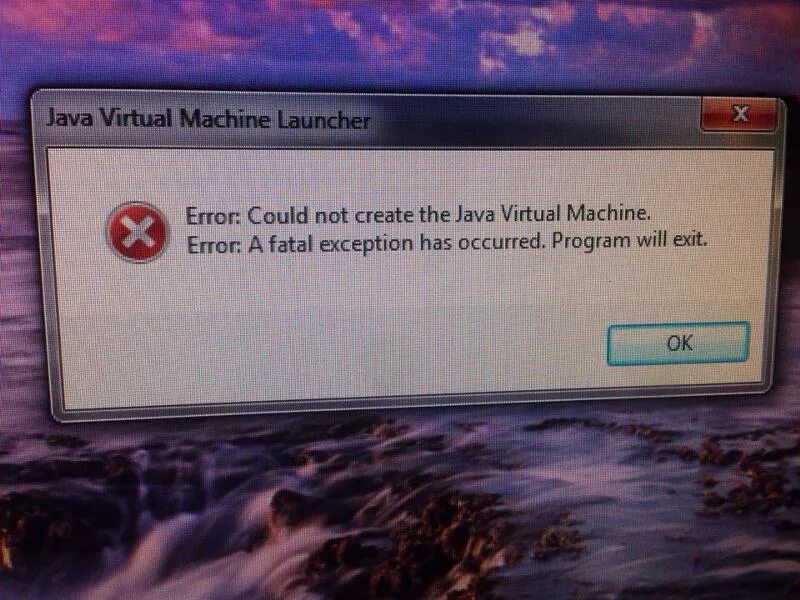 Ошибка java Virtual Machine Launcher. Java Virtual Machine Launcher Error could not open. Error: could not create the java Virtual Machine. Error: a Fatal exception has occurred. Program will exit.. Виртуальная машина ошибка Fatal could 6.1. Error island