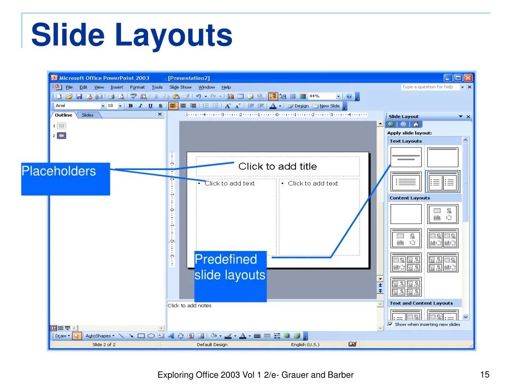 Файлы презентаций ms powerpoint. Шаблоны powerpoint 2003. powerpoint 2003 интерфейс. slide layout. outline view в презентации.