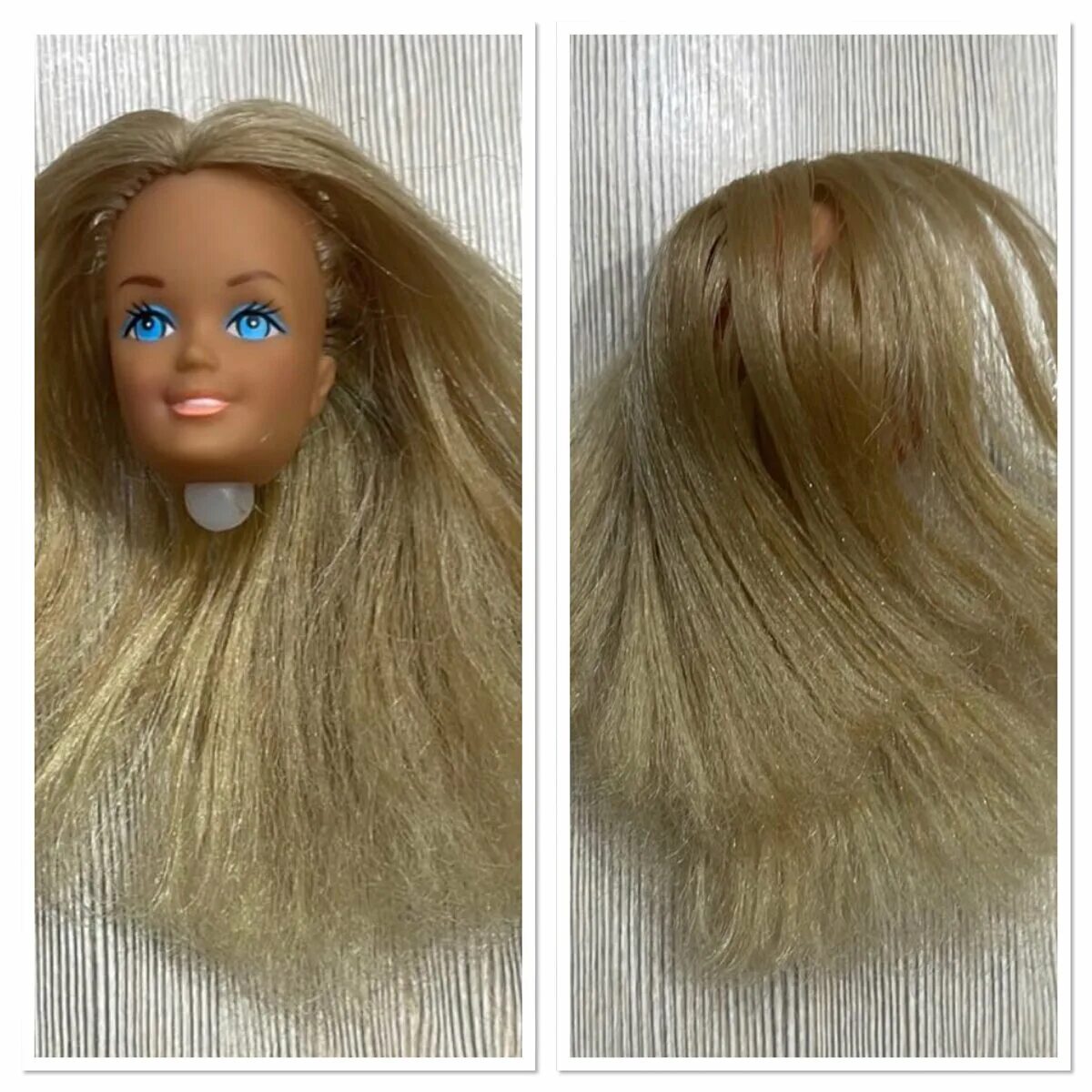 Как восстановить волосы кукле. Кукла с человеческими волосами. Кукла с взъерошенными волосами.