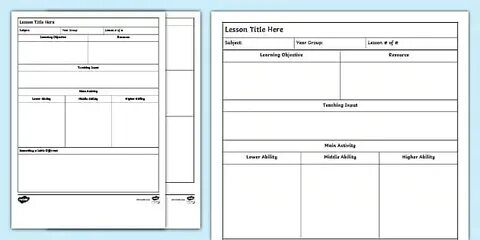 Education lesson plan