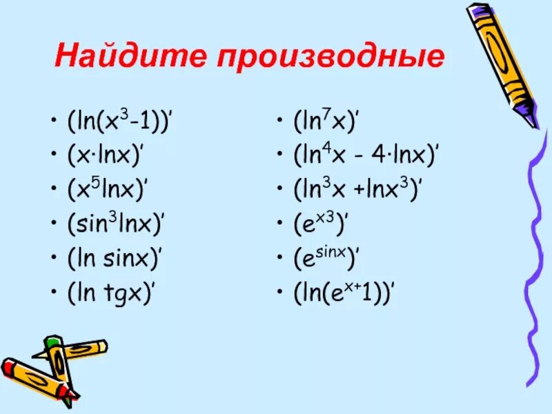 Ln 2 3 4x 2. Ln 3x производная. Производная LNX. Производная Ln x. Производная от ln3x.