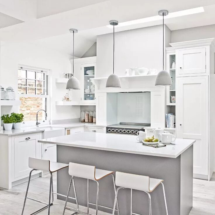 Интерьер кухни в белом цвете Top Five Styles Of Interior Design White contemporary kitchen, Contemporary kitc