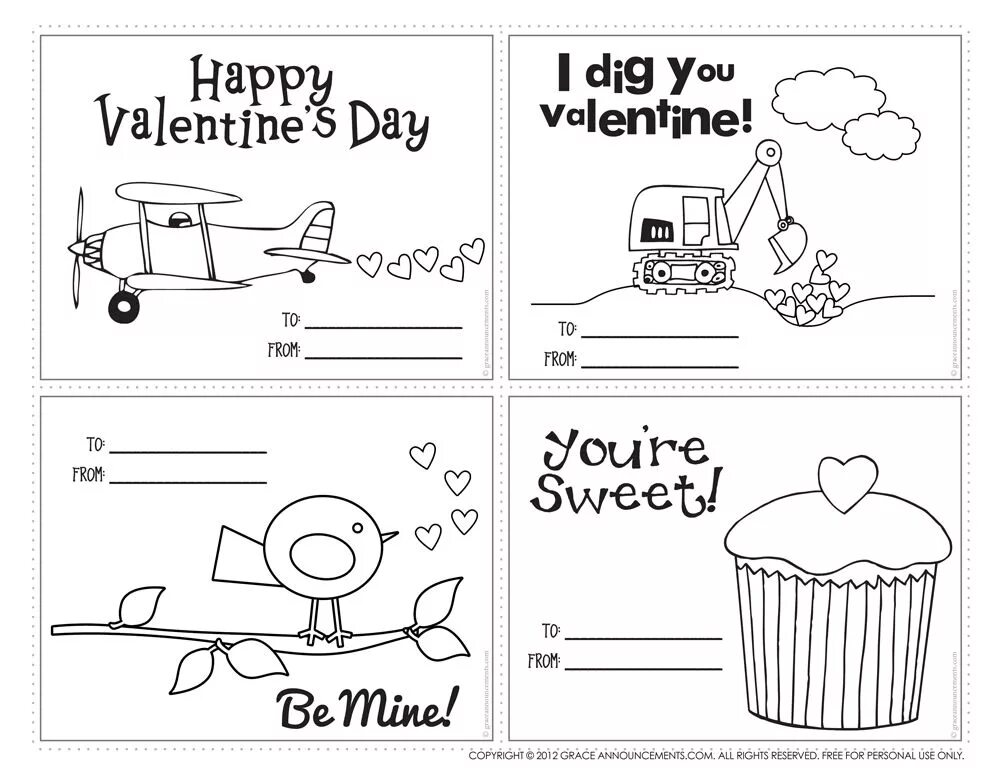 Printable cards. Valentine Cards for Kids раскраска. St Valentine's Day Card раскраска. Валентинка раскраска на английском языке. St Valentine's Day Cards for Kids.