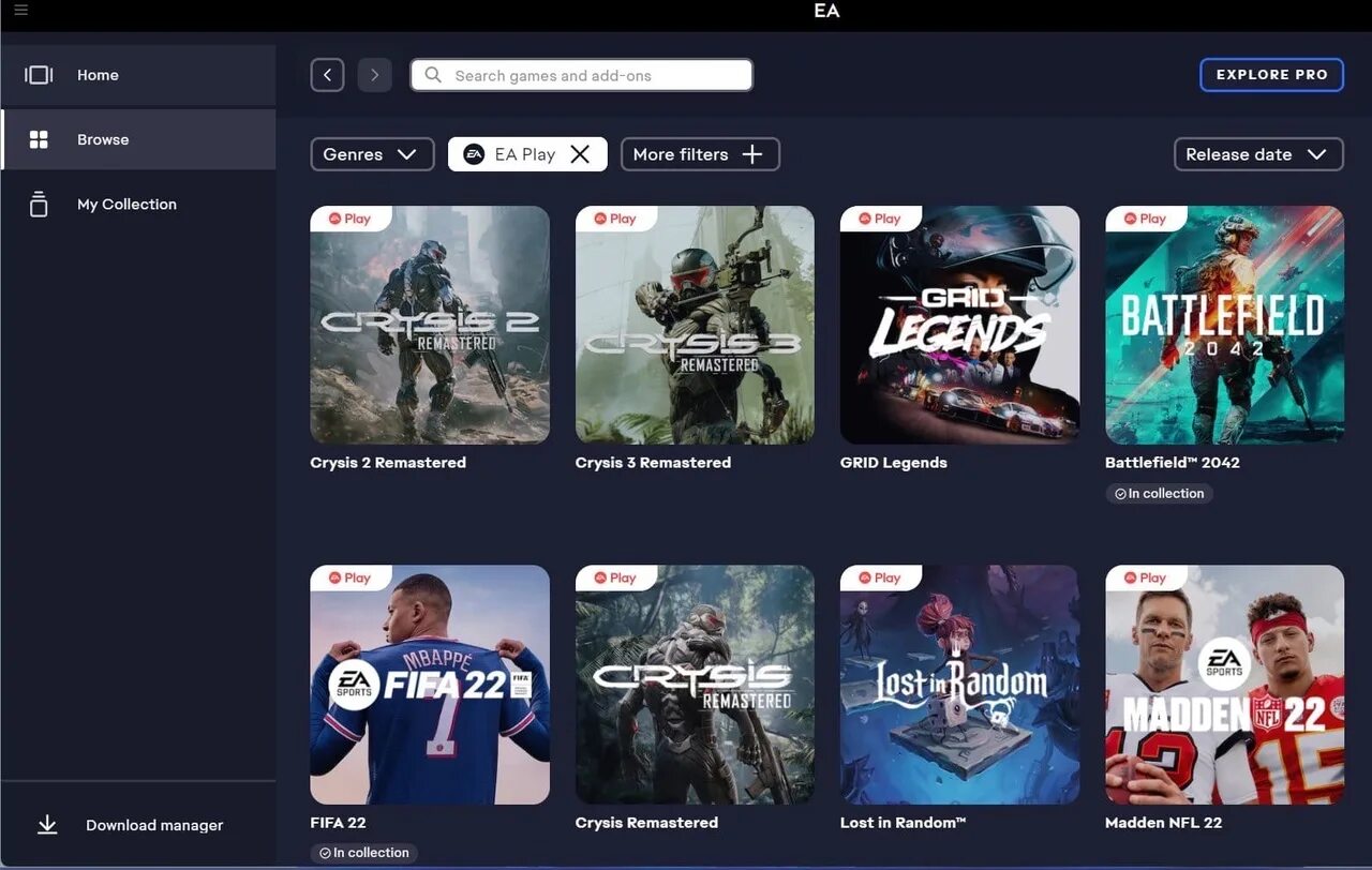 Кем подписывается игр. Игры по подписке ea play. какие игры есть на подписке ea play. список игр еа плей на пс 5.