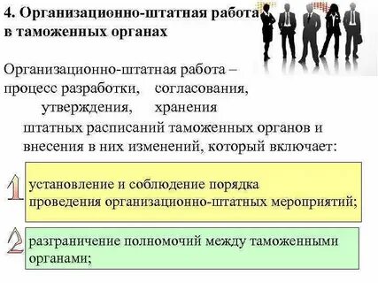 Организационно штатные вопросы