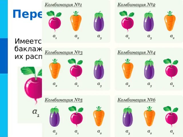 Сочетания урок 1. Составление комбинаций. Задачи на сочетание. Комбинация вариантов. Комбинации по три.