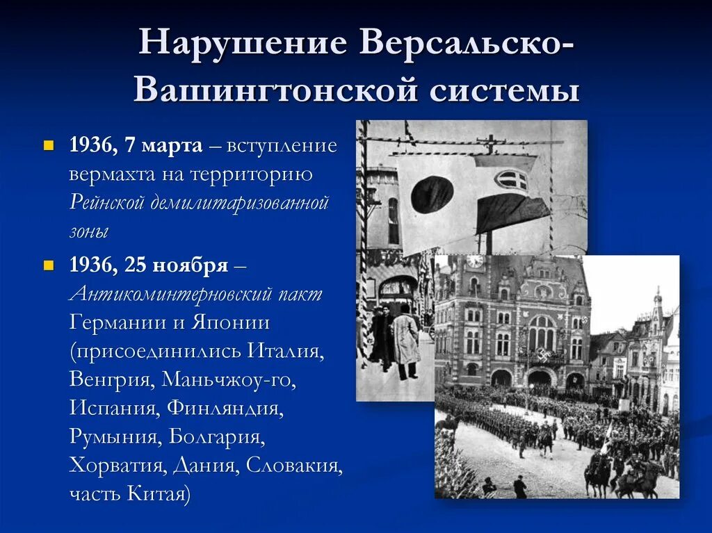 Нарушение версальско вашингтонской системы. Причины краха версальско-вашингтонской системы. Краз вашингтоской системы. Крах версальско-вашингтонской системы международных отношений. Нарушение версальско вашингтонской системы.