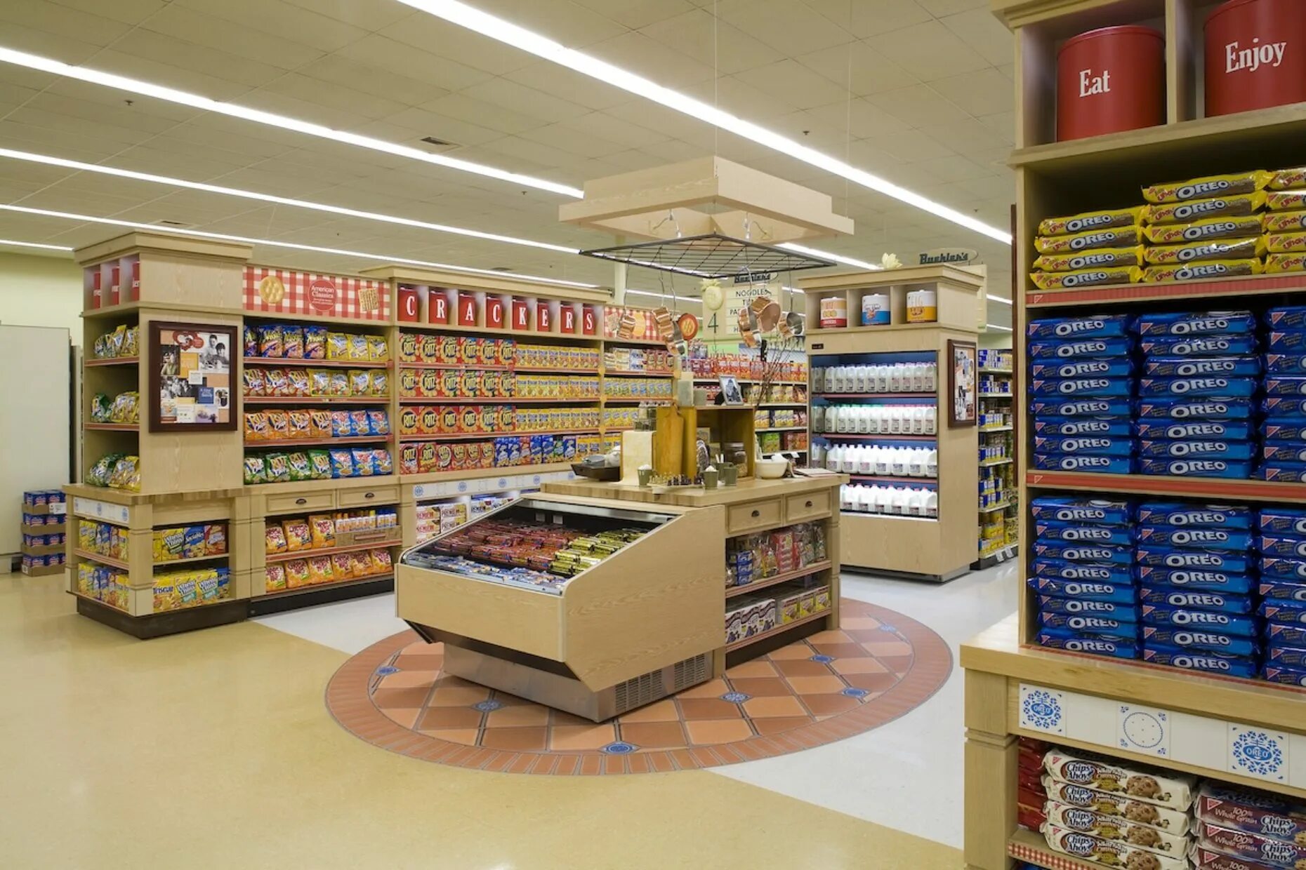 Honc5 shop. Digital Signage USA grocery. American Store product. Отдел Бакалея картинки для детей.