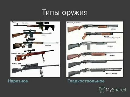 Какие виды оружия относятся