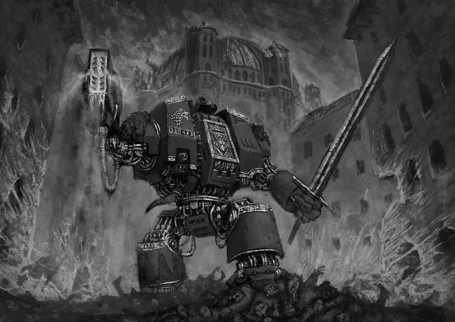 Broken lance warhammer. Warhammer 40 дредноут. Warhammer 40000 дредноут. Дредноут вархаммер. Wh40k дредноут.