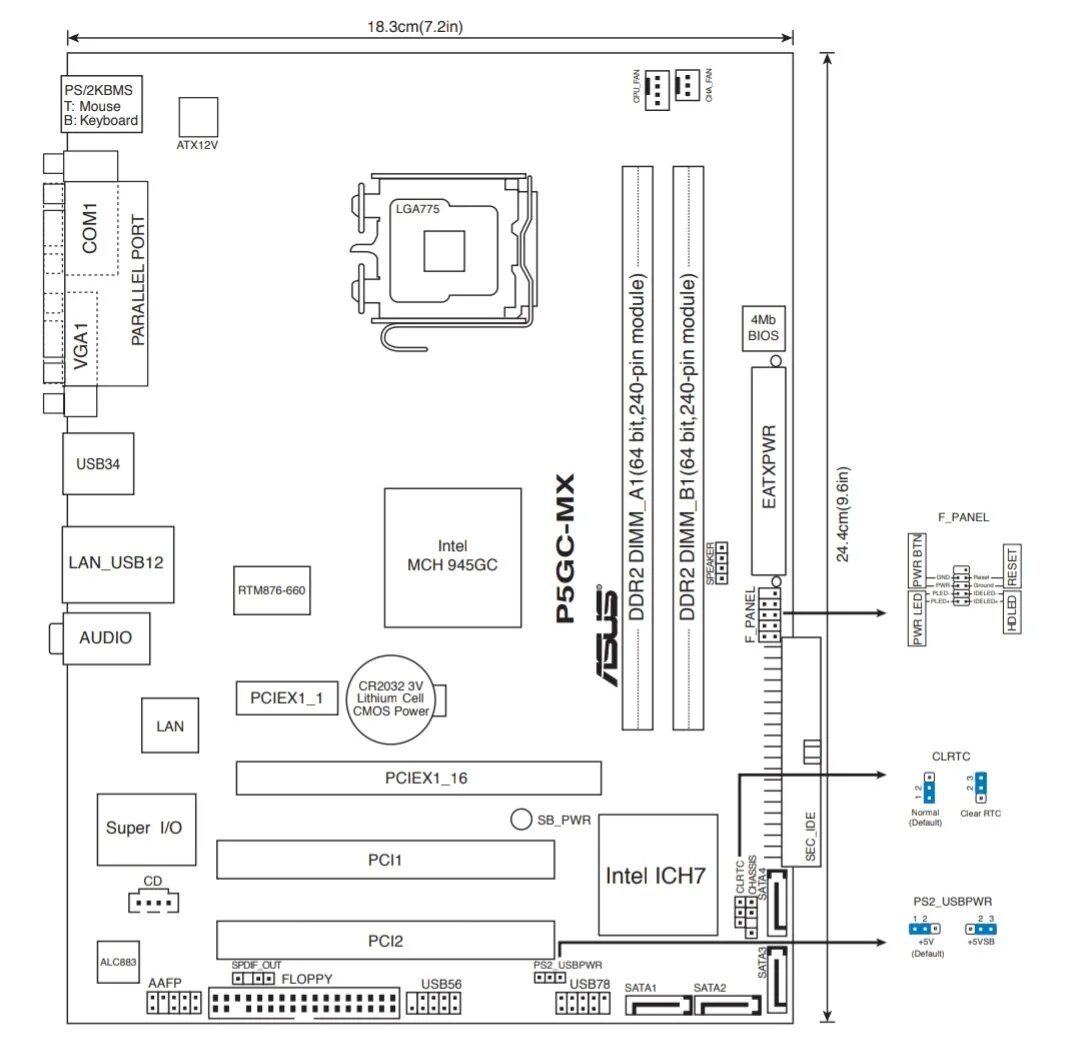 Как подключить материнскую плату asus. Схема мат платы асус p5k/EPU. ASUS p5gc-MX Speaker. Схема разъемов материнской платы ASUS. Схема мат платы ASUS PSGC-MX