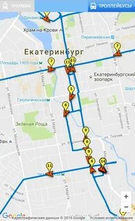 Карта трамвая 4 екатеринбург