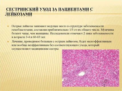 Проблемы пациента при лейкозе
