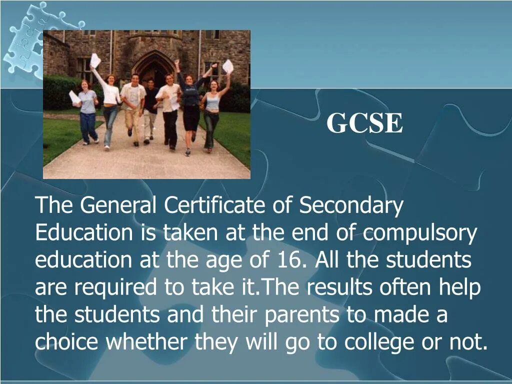 Certificate of secondary education. Gcse в англии. экзамен в англии gcse. general certificate of secondary education (gcse). презентация british system of education.