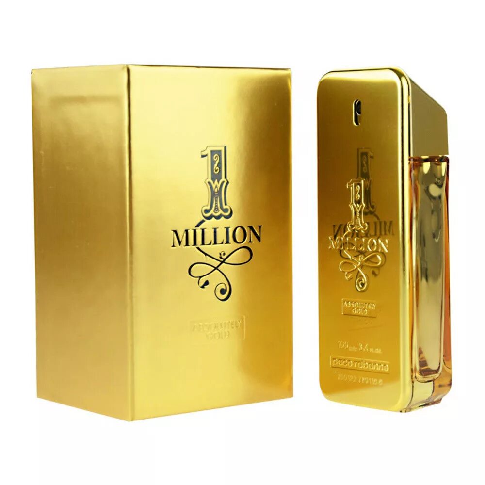 Мужская туалетная вода золотая. Paco Rabanne 1 million Gold. One million Gold Paco Rabanne. Paco Rabanne million, 100 ml. Paco Rabanne 1 million absolutely Gold.