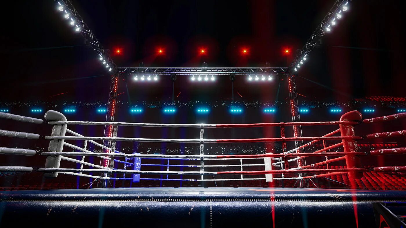 Boxing stadium. Боксерская Арена. Боксерский ринг фон. Ринг Лайт. Бокс Арена фон.