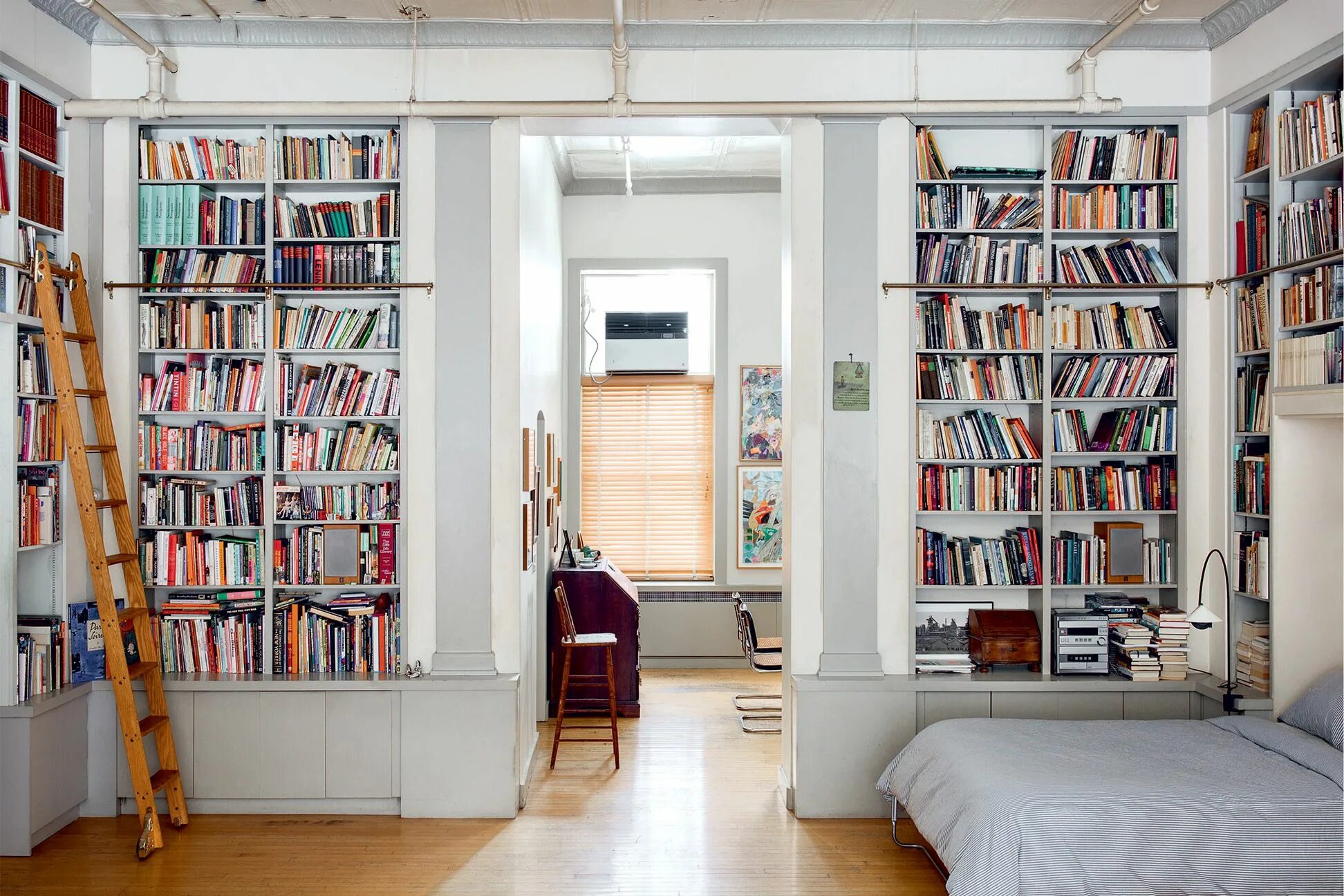 There is a book on the shelf