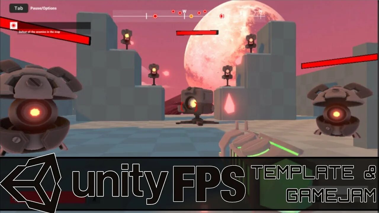 Unity fps. Fps microgame unity. unity fps template. retro unity.