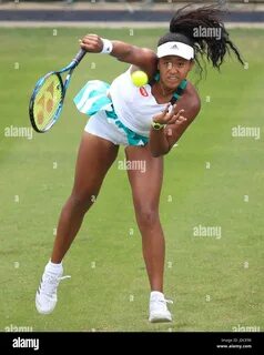 Japan's Naomi Osaka in her match with USA's Lauren Davis during d...
