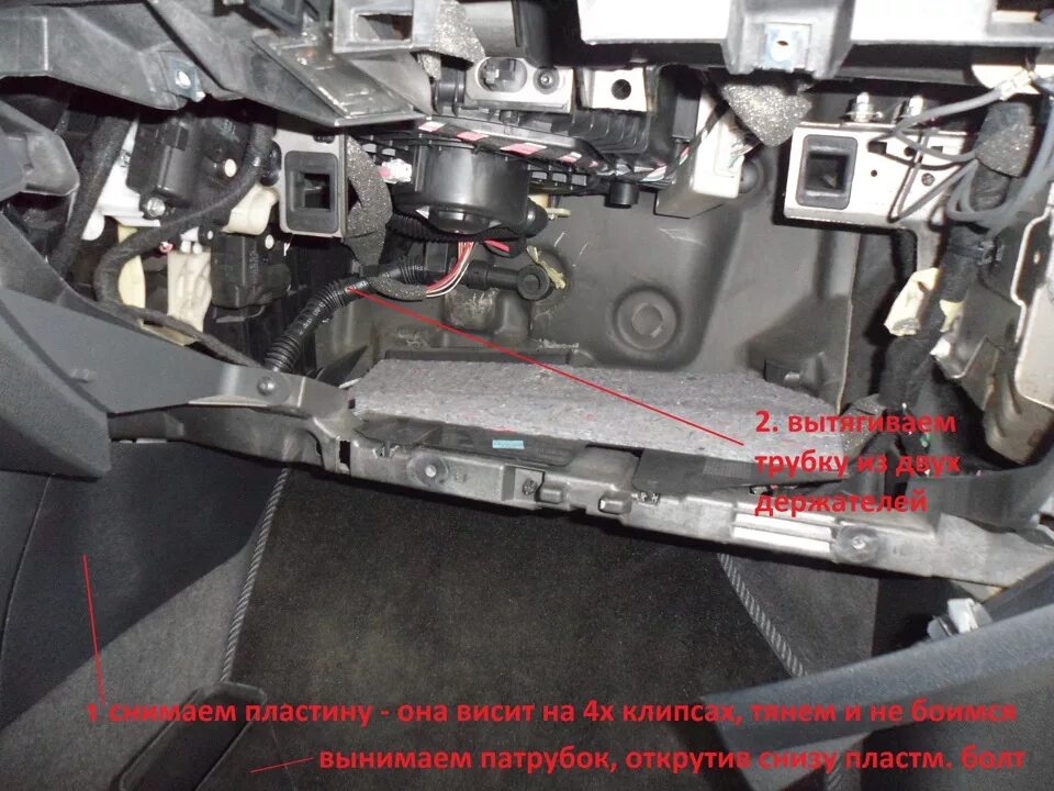 Замена салонного фильтра - Renault Laguna III, 1,5 л, 2010 года плановое ТО DRIV