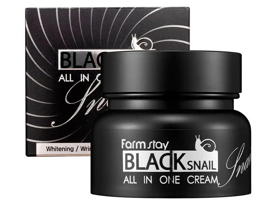 Farmstay Black Snail all-in one Cream 100ml. Крем для лица с муцином черной улитки, 100мл, Farmstay. Крем для лица Farm stay Black Snail all in one Cream. Крем для лица с муцином черной улитки - Black Snail all in one Cream. Крем с муцином черной улитки