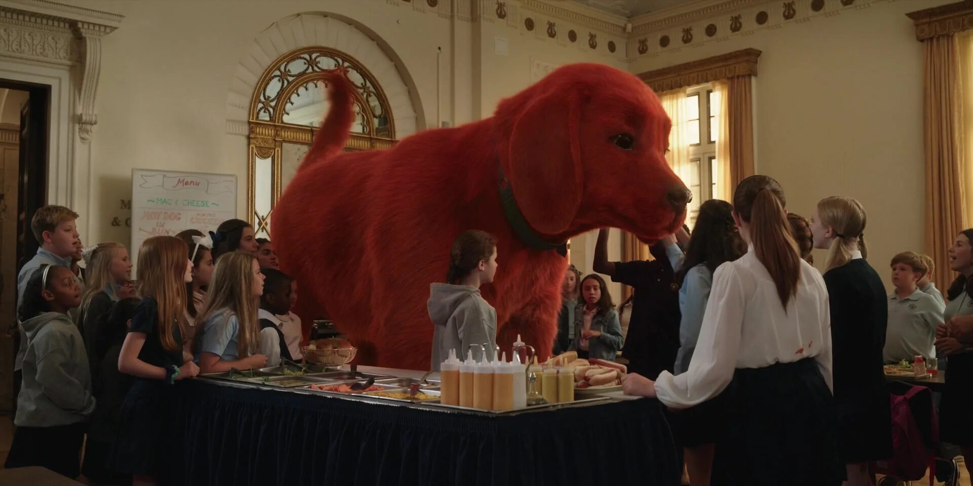 Большой клиффорд 2021. Большой красный пёс Клиффорд. Дэрби Кэмп Клиффорд.