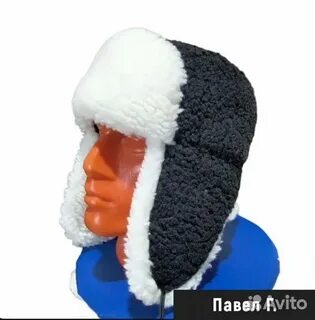 Шапка ушанка барашек