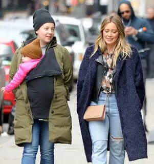 HILARY DUFF Out and About in New York 04/01/2018.