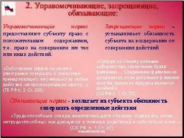 Право ключевые слова