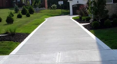 Concrete driveway resurfacing options.