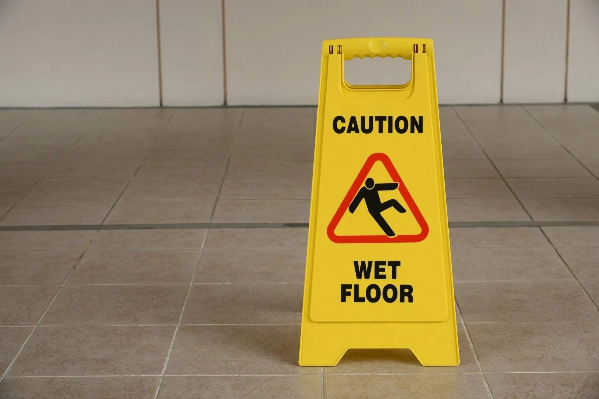 Keep wet floors as they