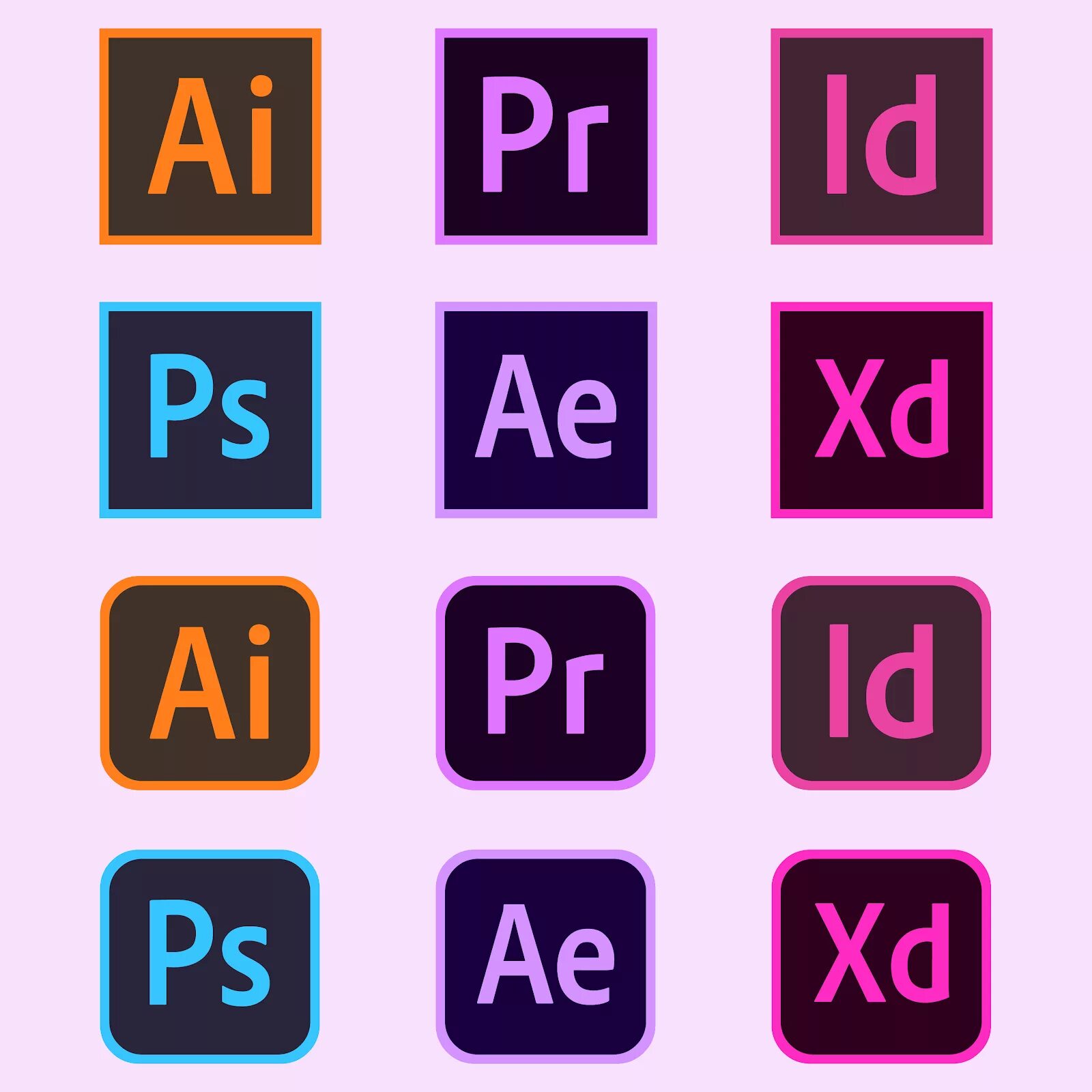 Значки адоб. Логотип Adobe. Значки программ Adobe. Фотошоп иконка.