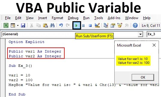 Sub public. Variable в vba excel. Public vba. Переменные в Visual Basic. Переменные vba excel.